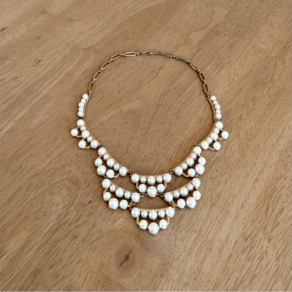 Vintage Stella & Dot Frances Pearl Necklace - Picture 3 of 10